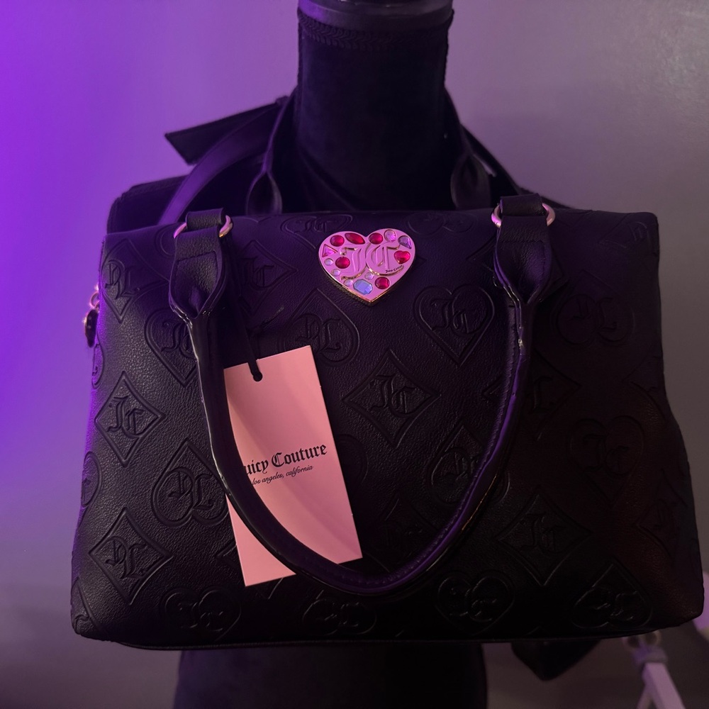 Juicy Couture Glitzed Out Satchel Color: Liquorice